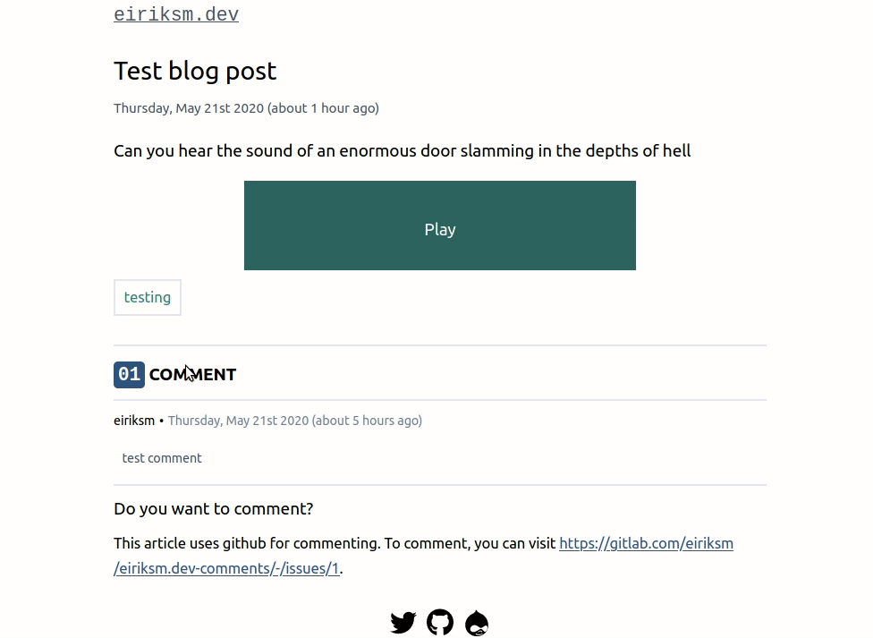 Walktrough: How I am using Github for my blog comments